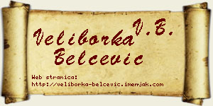 Veliborka Belčević vizit kartica